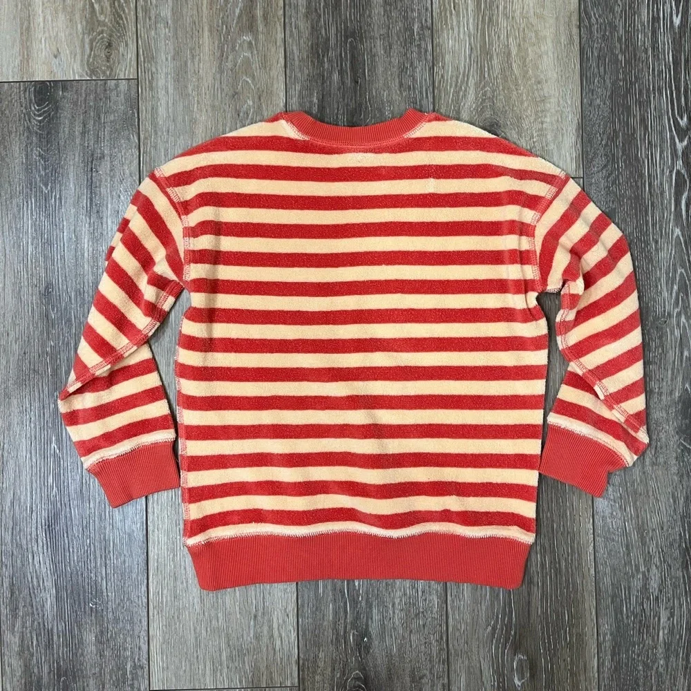 Hanna Andersson Striped Loop Terry Crewneck